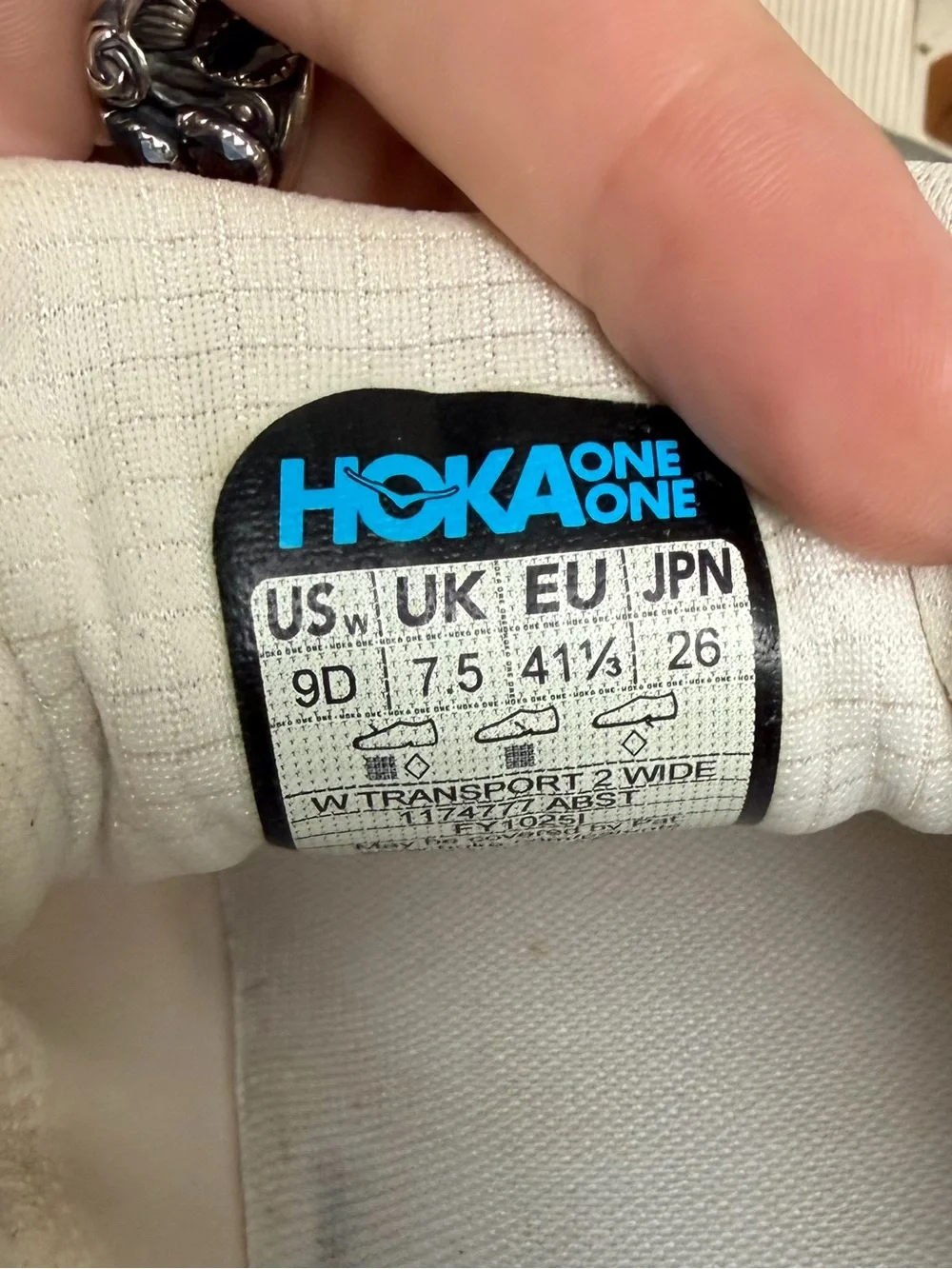 HOKA Transport 2 in Alabaster Women’s 9 WIDE